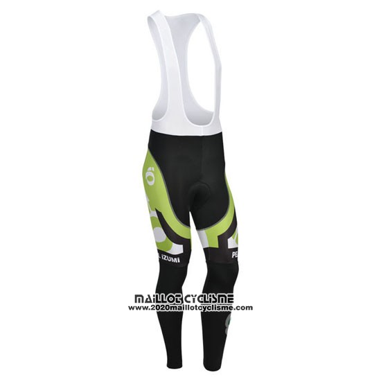 2013 Maillot Ciclismo Pearl Izumi Blanc et Vert Manches Longues et Cuissard